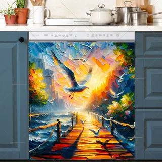 Preview of Seagulls in the Sunset magnet.