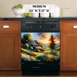 Preview of Old Summer Farmhouse magnet in Medium size.
