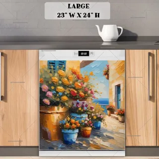 Preview of Beautiful Greek Terrace magnet in Large size.
