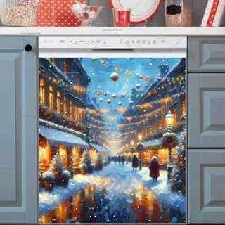 Preview of Christmas Street in the City magnet.