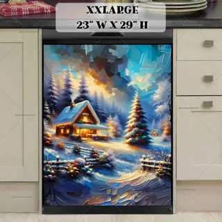 Preview of Beautiful Christmas Farmhouse magnet in XX Large size.