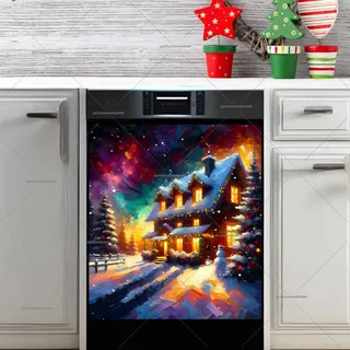Preview of Christmas Night at the Farmhouse magnet.