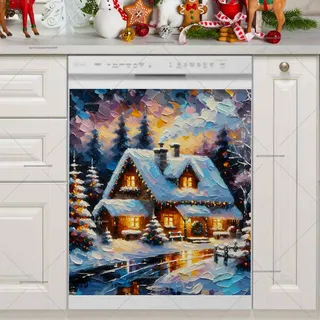 Preview of Rustic Christmas Farmhouse magnet.