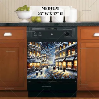 Preview of Christmas City Evening magnet in Medium size.