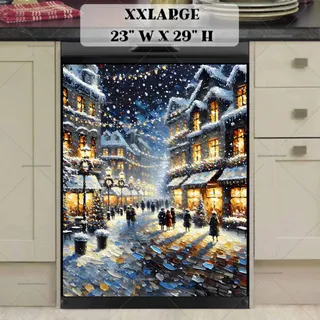 Preview of Christmas City Evening magnet in XX Large size.