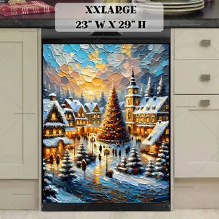 Preview of Christmas Time in the City magnet in XX Large size.