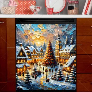 Preview of Christmas Time in the City magnet.