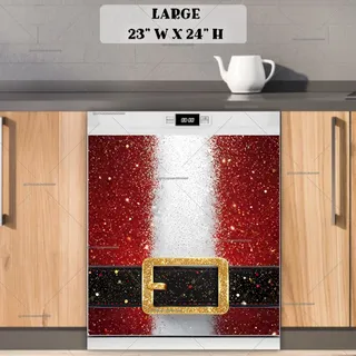 Preview of Sparkling Santa’s Outfit magnet in Large size.