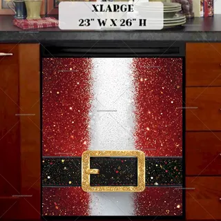 Preview of Sparkling Santa’s Outfit magnet in Extra Large size.