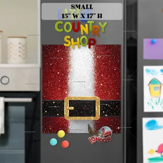 Preview of Sparkling Santa’s Outfit magnet in Small size.