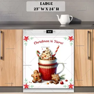 Preview of Sweet Christmas Hot Chocolate magnet in Large size.