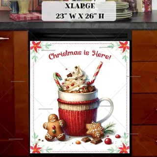 Preview of Sweet Christmas Hot Chocolate magnet in Extra Large size.