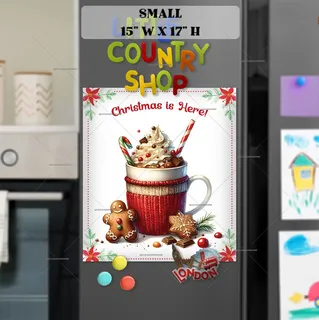 Preview of Sweet Christmas Hot Chocolate magnet in Small size.