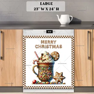 Preview of Christmas Gingerbread Latte magnet in Large size.
