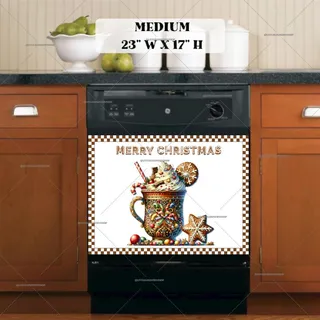 Preview of Christmas Gingerbread Latte magnet in Medium size.