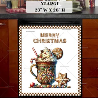 Preview of Christmas Gingerbread Latte magnet in Extra Large size.