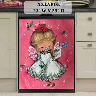 Preview of Vintage Christmas Angel magnet in XX Large size.