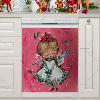 Preview of Vintage Christmas Angel magnet.