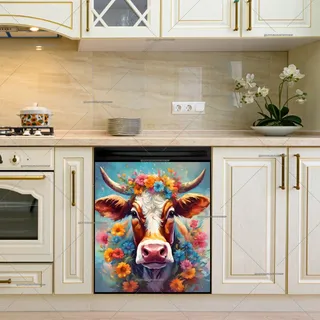 Preview of Pretty Farmhouse Cow magnet.