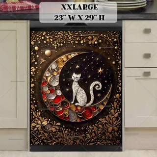 Preview of Abstract Cat on the Moon magnet in XX Large size.