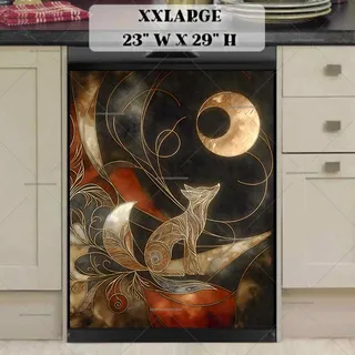 Preview of Abstract Fox in the Moonlight magnet in XX Large size.