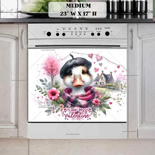 Preview of Valentine’s Day Duck magnet in Medium size.