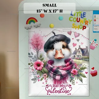 Preview of Valentine’s Day Duck magnet in Small size.