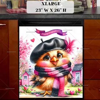 Preview of Valentine’s Day Chick magnet in Extra Large size.