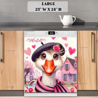 Preview of Valentine’s Day Goose magnet in Large size.