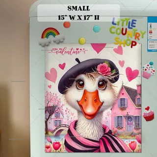 Preview of Valentine’s Day Goose magnet in Small size.
