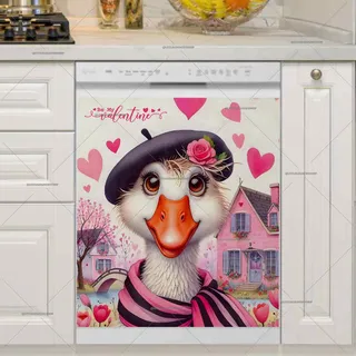 Preview of Valentine’s Day Goose magnet.