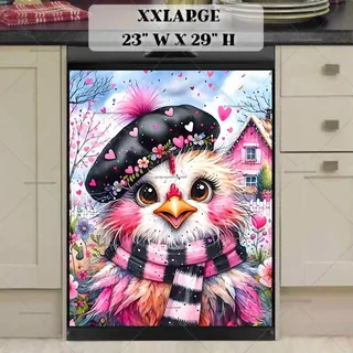 Preview of Valentine’s Day Chicken magnet in XX Large size.