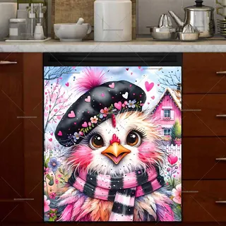 Preview of Valentine’s Day Chicken magnet.