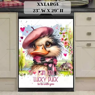 Preview of Valentine’s Day Lucky Duck magnet in XX Large size.