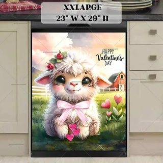 Preview of Valentine’s Day Lamb magnet in XX Large size.