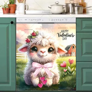 Preview of Valentine’s Day Lamb magnet.