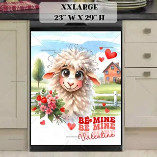 Preview of Valentine’s Day Silly Sheep magnet in XX Large size.