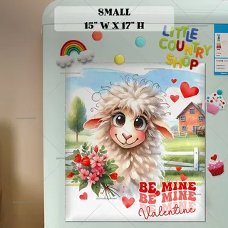 Preview of Valentine’s Day Silly Sheep magnet in Small size.