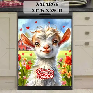 Preview of Valentine’s Day Goat magnet in XX Large size.