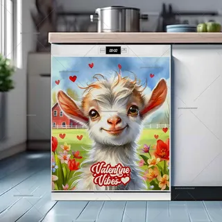 Preview of Valentine’s Day Goat magnet.