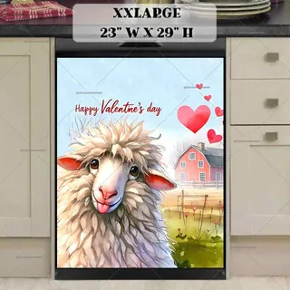 Preview of Valentine’s Day Sheep magnet in XX Large size.