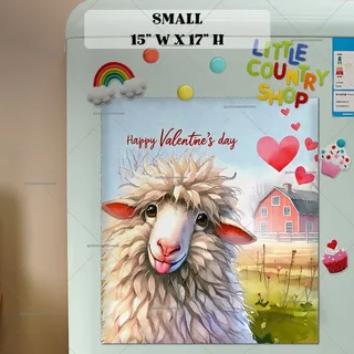 Preview of Valentine’s Day Sheep magnet in Small size.