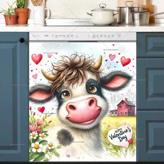 Preview of Valentine’s Day Cow magnet.