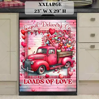 Preview of Cupid Delivery Truck magnet in XX Large size.