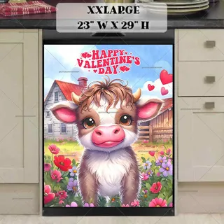 Preview of Cute Valentine’s Day Cow magnet in XX Large size.