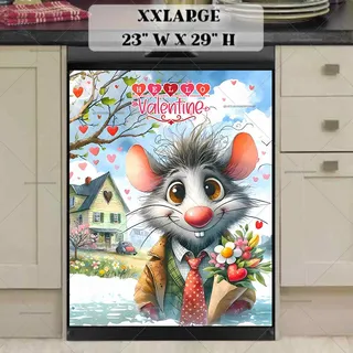 Preview of Valentine’s Day Mouse magnet in XX Large size.