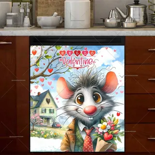 Preview of Valentine’s Day Mouse magnet.