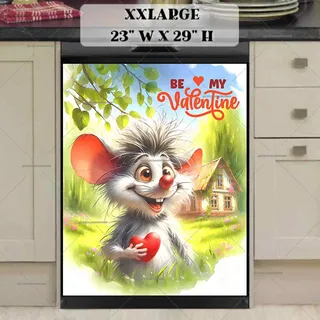 Preview of Valentine’s Day Mouse with a Heart magnet in XX Large size.