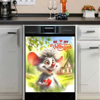 Preview of Valentine’s Day Mouse with a Heart magnet.