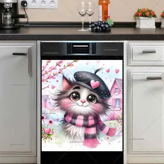 Preview of Valentine’s Day Kitten magnet.